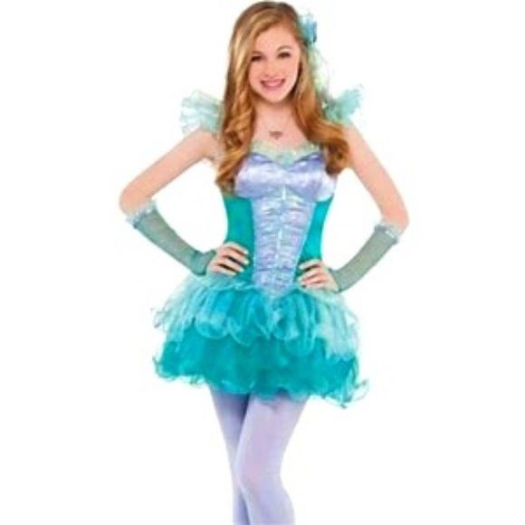 Junior Sizing Disney Princess Ariel Costume Size med 7 -9 - Picture 1 of 4